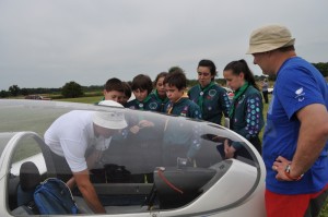 Evening flying experience for local scouts