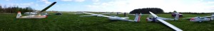 A glider panorama on the field
